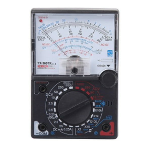 -360TRE-L-B Pointer Multimeter AC DC Measure with Tester Pen Indicator Light Beeping Ammeter Voltmeter Resistance,1 * -360TRE-L-B Pointer Multimeter,Black