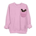thumbnail image 2 of Heisall Womens Fall Winter 2025 Sweatshirts Round Neck Long Sleeve Halloween Print Loose Casual Crewneck Fashion Sweatshirts, 2 of 3