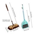 thumbnail image 2 of Baby Mini House Sweeping Cleaning Toy Combination - Child Mop Broom Dustpan Set - Telescopic Flat Mop, 2 of 2