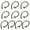 Black, variant on Naierhg 10Pcs Bluetooth-compatible Headset Receiver Clip Clamp Holder EarHook Ear Loop Replacement,Black
