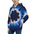 thumbnail image 2 of Sikiie Blue Casino Zip Up Hoodie Teenage, hoodies for Teenage, Zipper Sweatshirt Jacket for Daily, Traveling-, 2 of 6