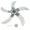 Grey, variant on SHISUYAN 18 Inch Grey Plastic Fan Blade with 5 Leaves for Home Use Enhancing Airflow and Coverage