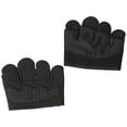 thumbnail image 3 of Guantes sin dedos, guantes de gimnasio que absorben los golpes, transpirables, guantes de levantamiento de pesas, guantes de entrenamiento para remo, Negro L, 3 of 8