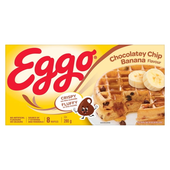 EGGO GAUFRE AUX BANANES ET PÉPITES DE CHOCOLAT 280GM EGGO GAUFRE AUX BANANES ET PÉPITES DE CHOCOLAT 280GM