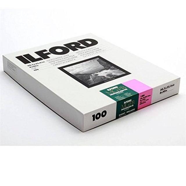 Papel en blanco y negro Ilford MGFB1K 8x10 100PK Glossy