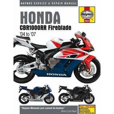 Haynes Repair/Service Manual '04-07 CBR1000RR Fireblade (M4604)