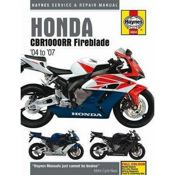 Haynes Repair/Service Manual '04-07 Honda CBR1000RR Fireblade (M4604)