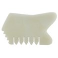 thumbnail image 1 of Peine de jade guasha Yashi verde claro, 1 of 5