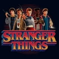 thumbnail image 2 of Netflix Girls' Stranger Things Retro Friend Group Main Logo T Shirt, 2 of 4