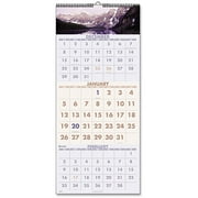 Visual Organizer Scenic 3-Month-Per-Page Panoramic Wall Calendar