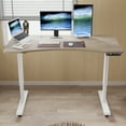 thumbnail image 5 of CometMin Electric Height Adjustable Stand up Desk Computer Table Ergonomic Desk 55" Maple Finish, 5 of 9