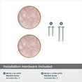 thumbnail image 6 of Amerock Accents 2 inch (51mm) Diameter Gold/Pink Cabinet Knob - 2 Pack, 6 of 7