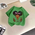 thumbnail image 4 of Zecgelong T-Shirt Décontracté à Manches Courtes et Col Rond pour Filles, Imprimé Dessin Animé, Taille 4-6 Ans, 4 of 4