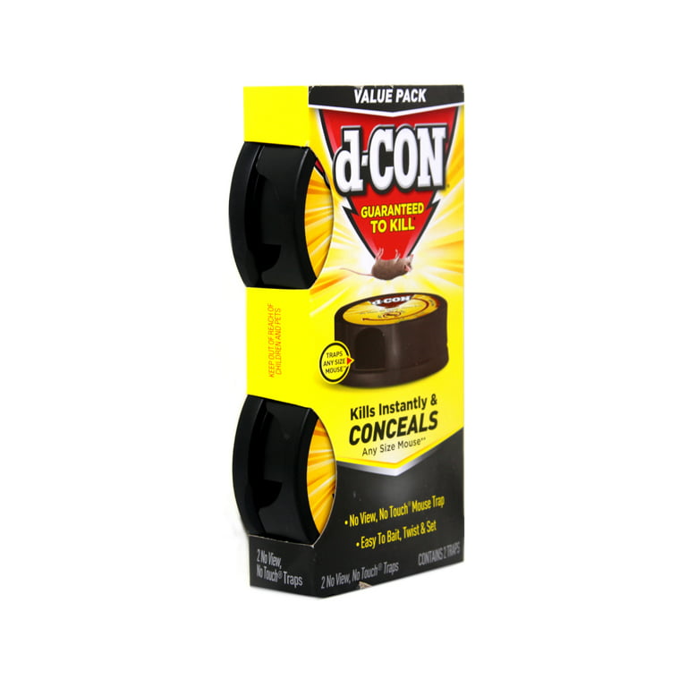 d-CON Guaranteed to Kill No View, No Touch Mouse Trap - 2 Count, Pack of 2  19200783576