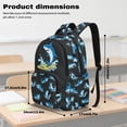 thumbnail image 7 of DISNIMO Shark Print Boys Backpack 17 Inch School Backpack for Kids 8-14 Lightweight Bookbag with Front Zipper Pocket Large Capacity Daypack for Students Travel Daypack, 7 of 7