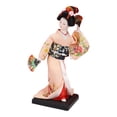 thumbnail image 3 of Japanese Statuette Decoration Doll Hand Painted with Fine Details for Living Room or Windowsill Display, 3 of 9