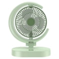 thumbnail image 3 of shyuyusa Household Portable USB Rechargeable Fan With Light Foldable Cooling Fan For Home Office Outdoor Use, 3 of 5