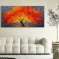 thumbnail image 5 of Canvas Wall Art for Living Room - Large Red Tree of Life Canvas Prints, Modern Abstract Nature Painting Wall Decor for Bedroom Bathroom and Office, 5 of 7