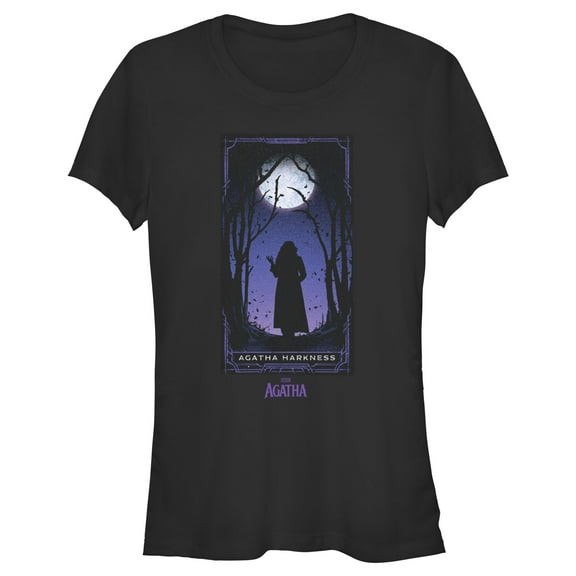 Junior's Marvel: Agatha All Along Harkness Card Graphic T-Shirt