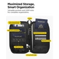 thumbnail image 4 of Organizador porta pasaporte Spigen KD500 con bloqueo RFID, negro, 4 of 8