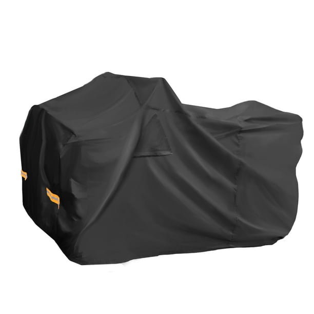 Cubierta ATV Unique Bargains para Polaris Sportsman 450/570 Impermeable 4 Ruedas Cuatrimoto Cubierta Al Aire Libre Protección de Sol y Lluvia Almacenamiento 210D-PU 211x122x120cm Negra