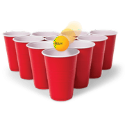 Majik Ka-Pong Portable Party Game, 22 Cups & 15 Table Tennis Balls