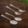 thumbnail image 2 of Cornucopia Brands Serving Spoons & Large Serving Forks Set (4 pack, 2 of each); Buffet & Banquet Style Elegant Classic Serving Utensils, 2 of 9