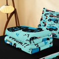 thumbnail image 5 of Erosebridal Monster Truck Zipper Twin Comforter Sets with Fitted Sheet and 2 Pillowcases, Off-Road Zipper Bedding Set, Light Blue, Black Reversible, 5 of 7