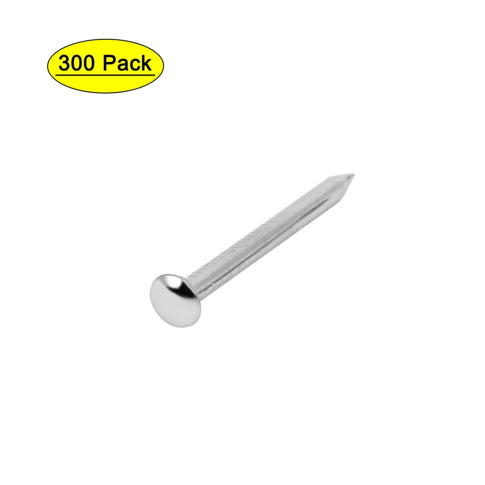 Home Furniture Upholstery Thumb Tack Nail Push Pin Silver Tone 3mm x 17mm 300pcs