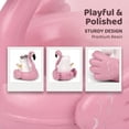 thumbnail image 4 of Summerween Ariana Ghost Flamingo Float Decor Lightweight Tabletop Garden Decoration For Themed Halloween Parties, 4 of 7