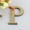 B016- Clear (Letter P), variant on Gold Letter Decor, Acrylic Mirror, Capital A, 5 In, Home Wall Decor, Wall Art Decor, Home Decorations, Wall Decorations, Festive Gatherings, Metallic Gold, 1 Pc