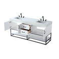 thumbnail image 6 of Elegant Lighting VF29272DMHB Caroline 72" Free Standing Double Basin Vanity Set - Brown, 6 of 7