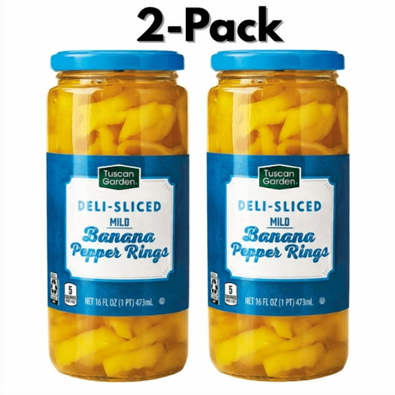 Tuscan Garden Mild Deli-Sliced Banana Pepper Rings, 16 fl oz
