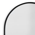 Belham Living Black Arched Metal Framed Wall Mirror