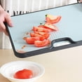 thumbnail image 3 of Multi-function Cutting Board, Wheat Straw Plastic Cutting Board for Kitchen Dishwasher Safe Chopping Board with Juice Grooves, Non-slip Chopping Block for Home,Blue,F111569, 3 of 7