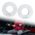 thumbnail image 6 of amleso 2 Pieces Barbell Plates Strength Training Weight Plate Fitness Professionals White 0.25kg, 6 of 10