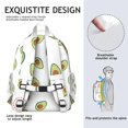 thumbnail image 5 of Healthy Green Avocado Pattern School Backpack - Lightweight Durable Bookbag with Padded Straps for Heavy Loads, 5 of 5