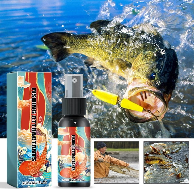 WIFKLSIIPG Fishing Attractants 30ml High Concentration Fish Attractant From Live ,Fish Additive Powder Food Attractant for Various and Fish Additive Spray