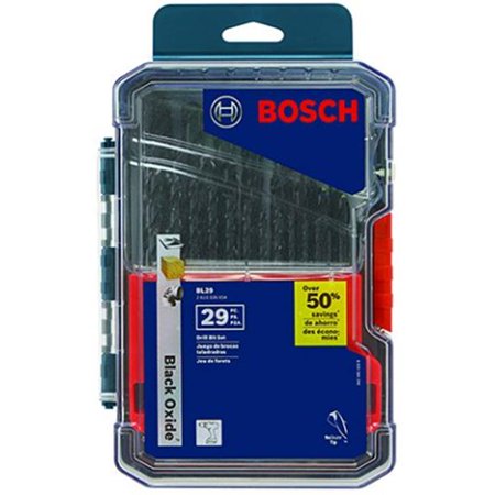 

Robert Bosch BL29 Drill Bit Set - Black Oxide 29 Piece