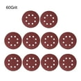 thumbnail image 4 of Dbuoem 10Pcs/Set 8 Holes Round Shape Grinding Sanding Discs Hook Loop Sandpaper Pad, 4 of 6