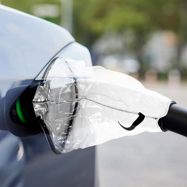 RENACLIPY Waterproof Transparent Ev Charger Holder Cover for Charging Port Protection on Rainy Days