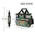 thumbnail image 3 of FORMRS Insulated Cooler Bag 24 Cans Capacity Soft Leakproof Lunch Box with Side Pockets, Christmas Gingerbread, 3 of 7