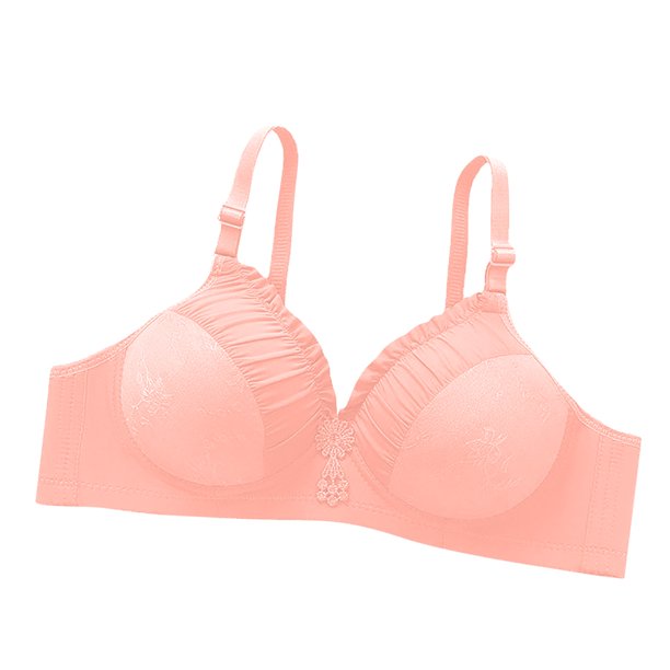 Ropa interior de sujetador de perspectiva calada cómoda de Color sólido para mujer sin llantas Fridja nalpqowj34955