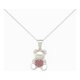 thumbnail image 1 of Collar De Osito Con Corazón De Zirconia Para Mujer Plata 925 Plateado, 1 of 5