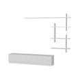 thumbnail image 3 of Modern TV Stand for TVs up to 75", White Finish, 3 of 5