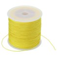 thumbnail image 1 of Unique Bargains 0.8mm x 109 Yard Nylon Satin Cord 0.8mm Beading String Braided Rope, Yellow, 1 of 6