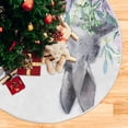 thumbnail image 5 of FMSHPON Easter Bunny Xmas Christmas Tree Skirt Stand Mat for Holiday Party Decoration Indoor Outdoor 48 inches, 5 of 6