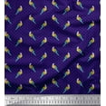 thumbnail image 1 of Soimoi Cotton Cambric Fabric Dot & Parrot Bird Print Sewing Fabric Yard 42 Inch Wide, 1 of 1