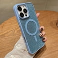 thumbnail image 2 of Magnetic Case for iPhone 13 with Glitter, [Compatible with MagSafe] Luxury Cute Bling Sparkly Case for Women Girls, Anti-Scratch Shockproof TPU Phone Cover for iPhone 13 - Blue, 2 of 8
