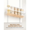 thumbnail image 4 of 9-Tier Over the Door Pantry Organizer, Adjustable Pantry Storage, Metal Hanging Spice Rack, Cabinet Door Organizer for Kitchen, Bathroom, Laundry Room, 12.5" White, 4 of 9